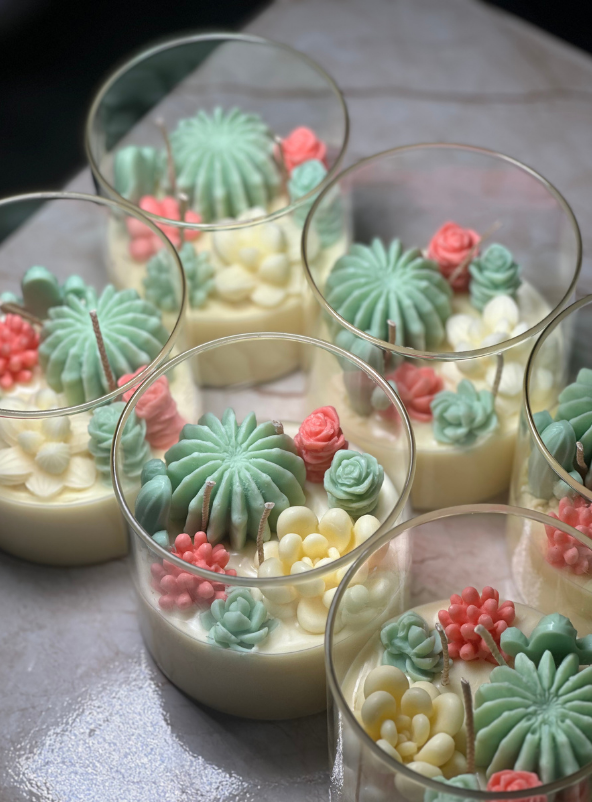 Succulent Garden Candle