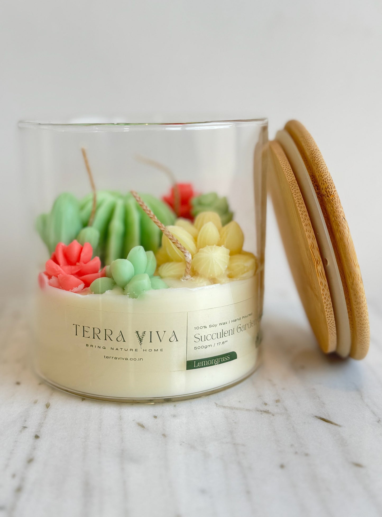 Succulent Garden Candle