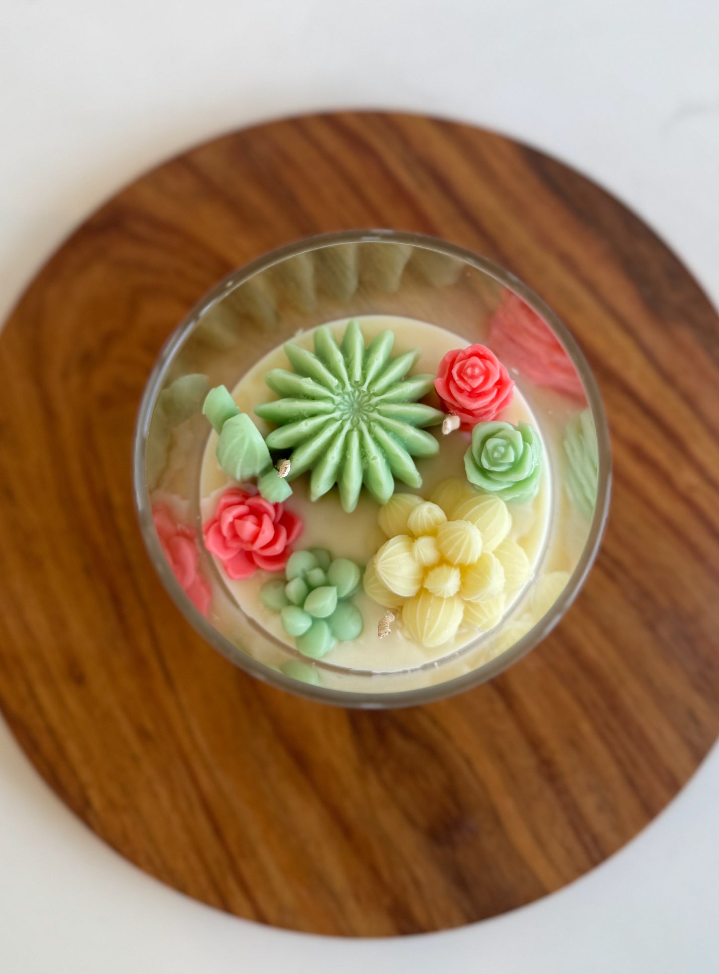 Succulent Garden Candle