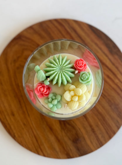Succulent Garden Candle