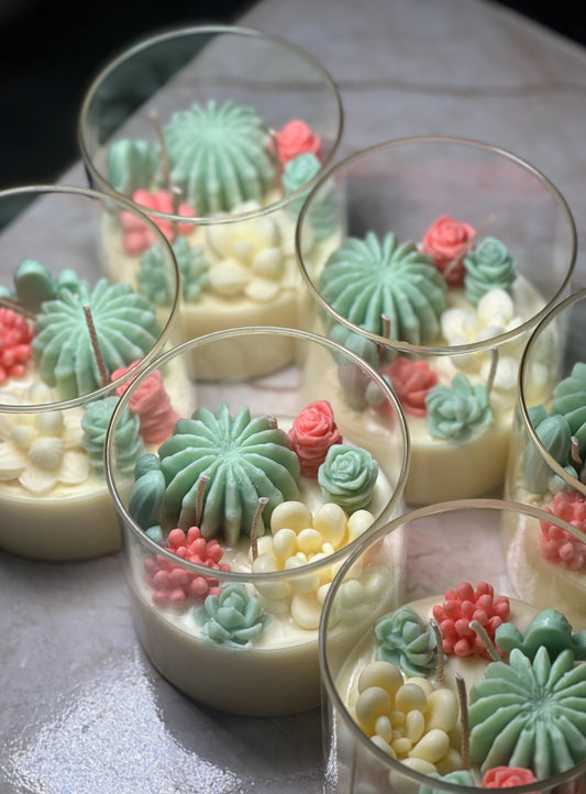 Succulent Garden Candle