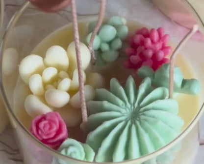Succulent Garden Candle